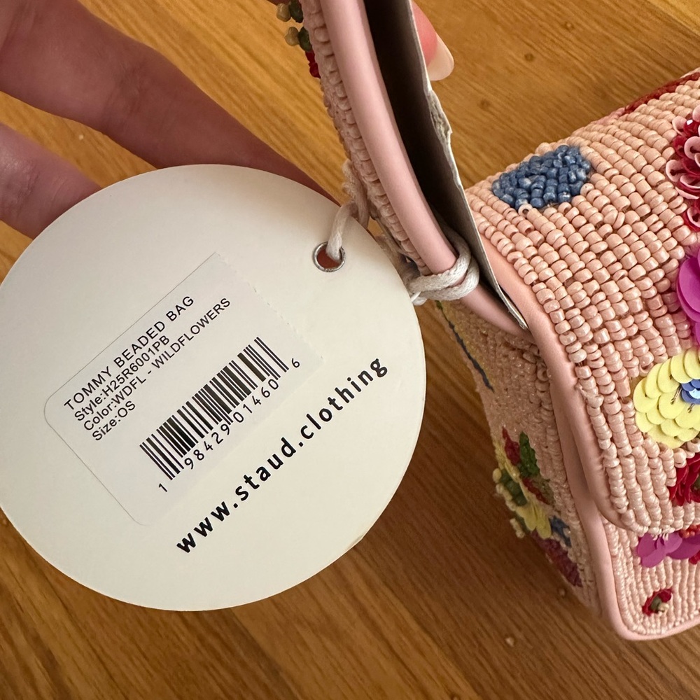 STAUD Floral Beaded Tommy Shoulder Bag - Picture 4 of 5